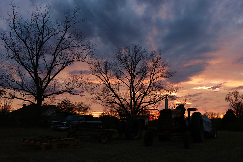 Winter sunset in Senoia, Georgia    Photograph submitted by Aneta Harris